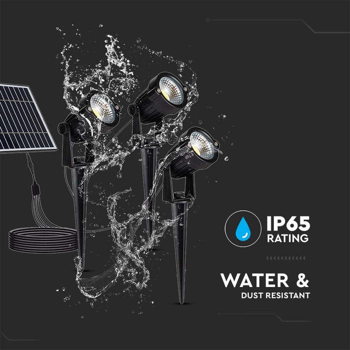 V-TAC VT-11032 Solar Spike - Licht - IP65 - 50x3 Lumen - 3000K -