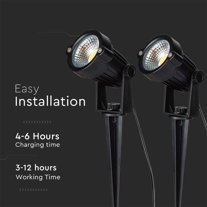 V-TAC VT-11031 Solar Spike - Verlichting - IP65 - 90x2 Lumen -