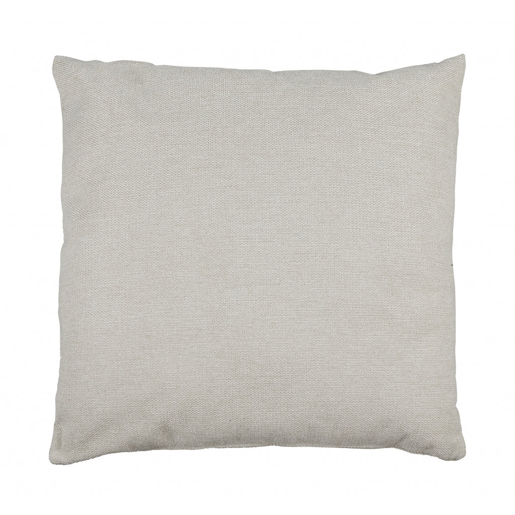 Sierkussen Sim - Creme|Wit - Polyester - 60x60x0cm (BxHxD)