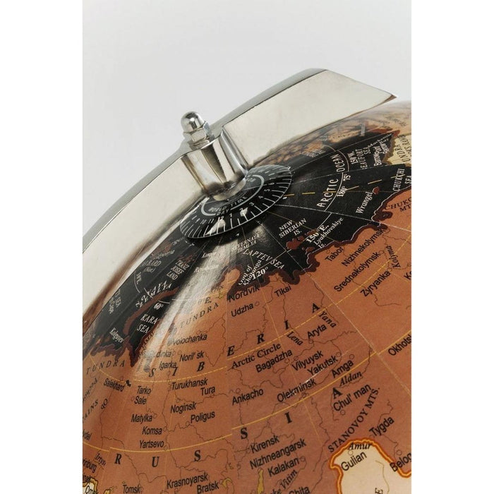 Kare Decofiguur Globe Earth Black