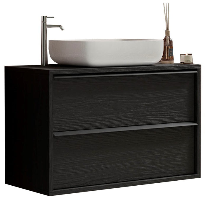 Benvenuto Design Steel 92 cm Zwevend Wastafel en Onderkast