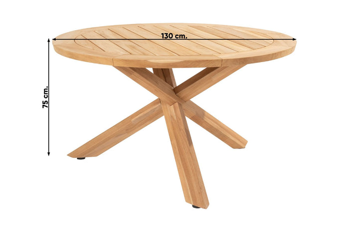 4 Seasons Jura|Prado ronde tuinset - Ø130 cm. - stapelbaar