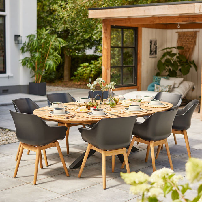 Hartman Stephanie Tuintafel 200 x 120 cm - Zwart