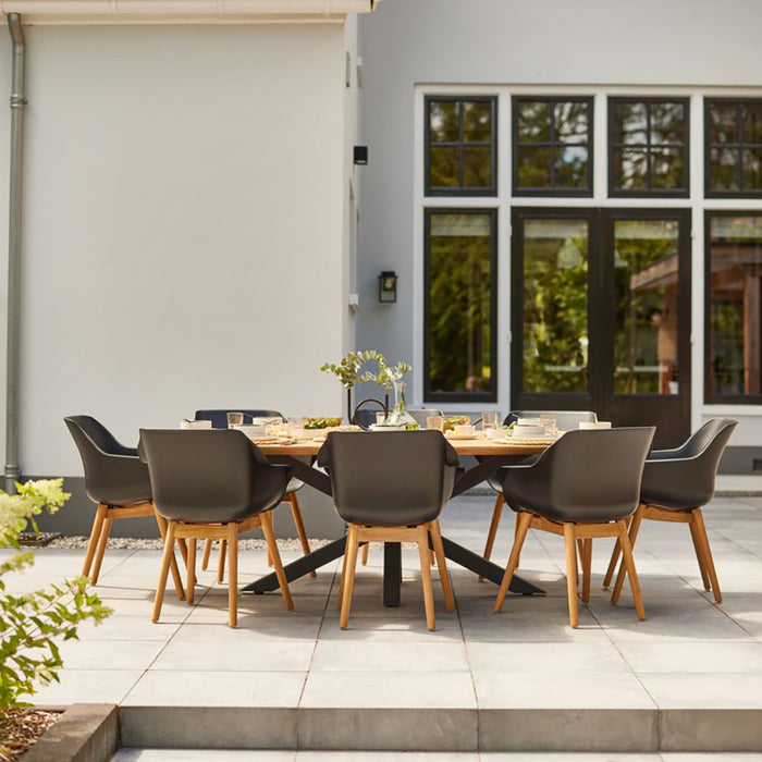 Hartman Stephanie Tuintafel 200 x 120 cm - Zwart