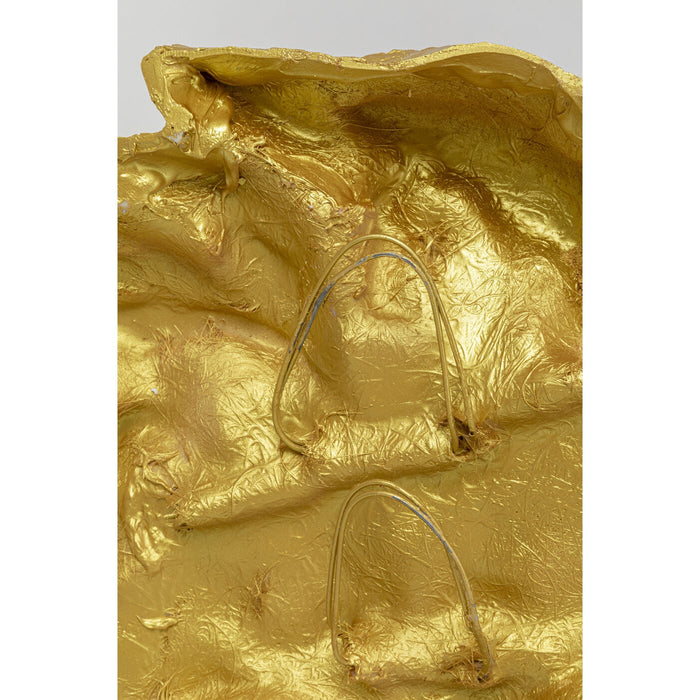 Kare Wanddecoratie Lion Head Gold 90x100cm