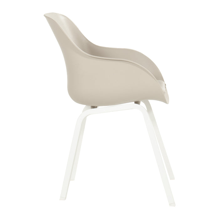 Hartman Le Soleil Tuinstoel Set van 2 - Taupe/Wit