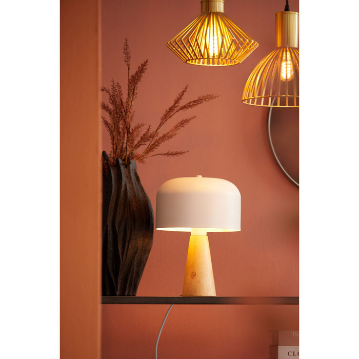 Luqaza Tafellamp Aimo - Wit - Ø25cm