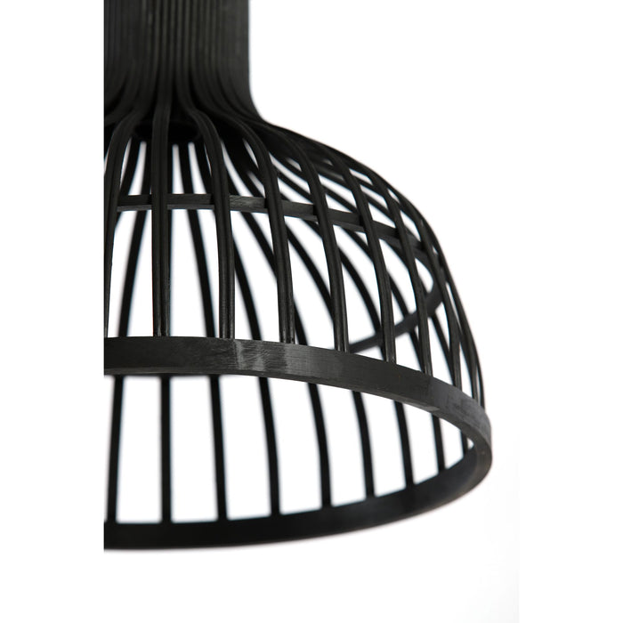 Luqaza Hanglamp Aliza - Bamboe|Zwart - Ø35cm