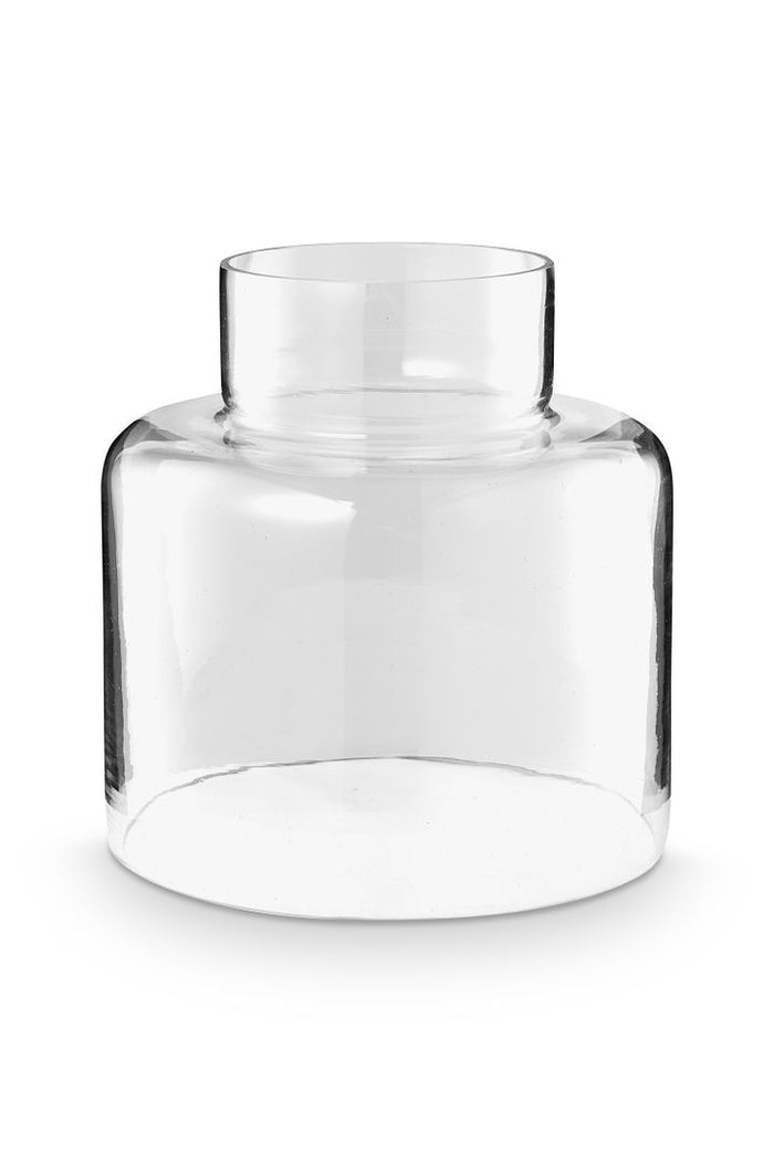 vtwonen Kaarsenhouder - Glas - 18 x 19 cm - Dots