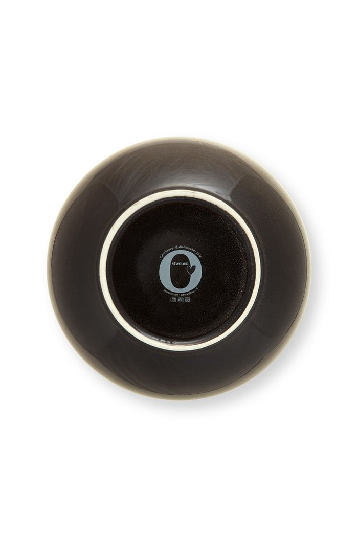 vtwonen Serveerkom - Porselein - Ø 23, 5 cm - Black Gradient