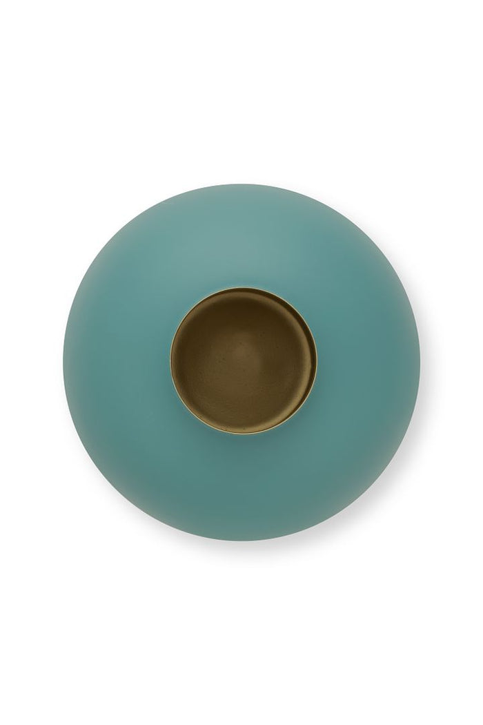 Pip Studio Bloemenvaas - Metaal - H 32 cm - Licht Blauw