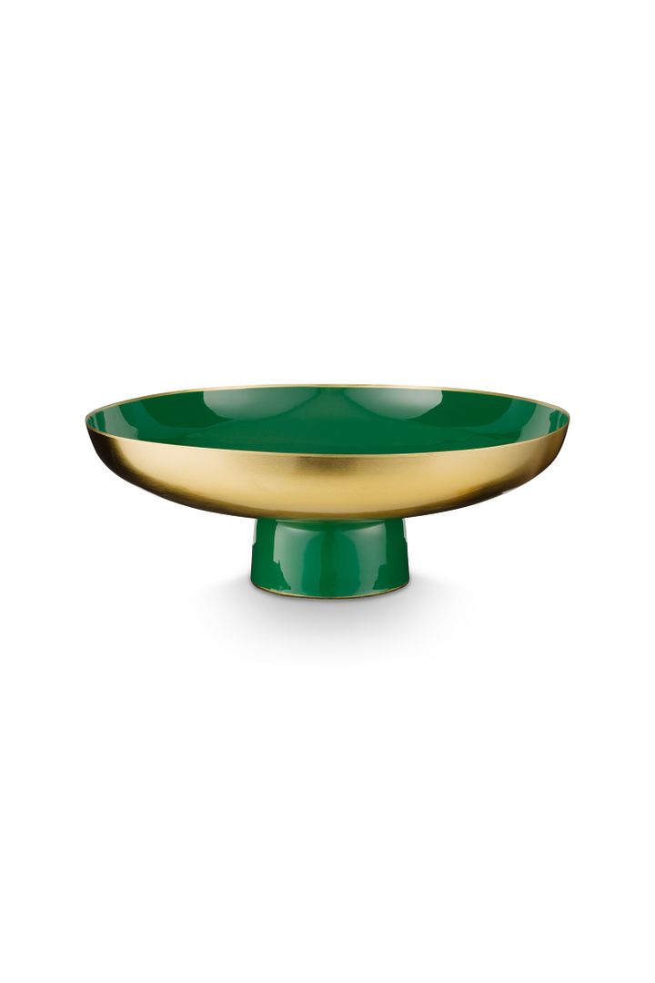 Pip Studio Serveerschaal - Metaal - 12,5 x 35 cm - Groen