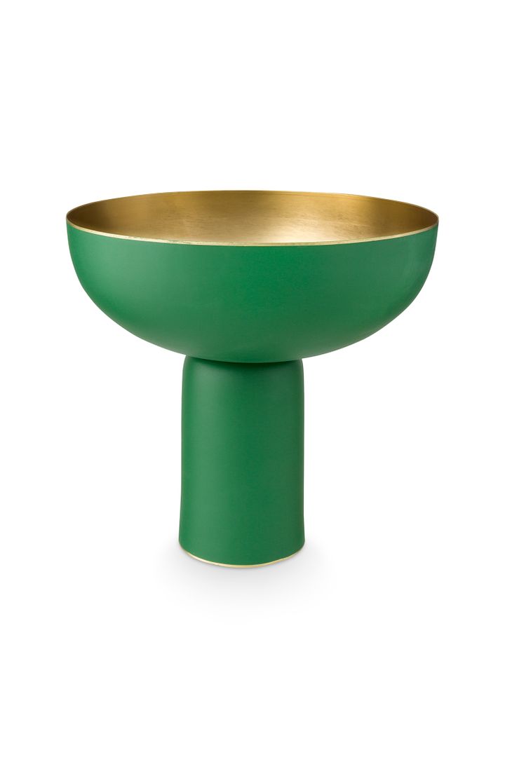 Pip Studio Serveerschaal - Metaal - 23 x 24 cm - Groen