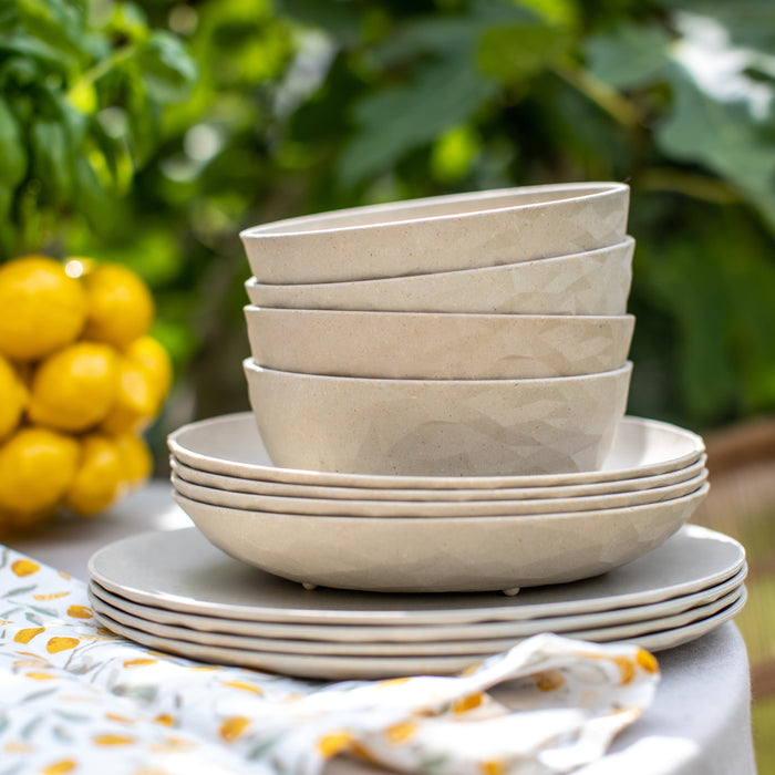 Schaal, 0.7 L, Set van 4, Organic, Zand Beige - Koziol | Club Bowl