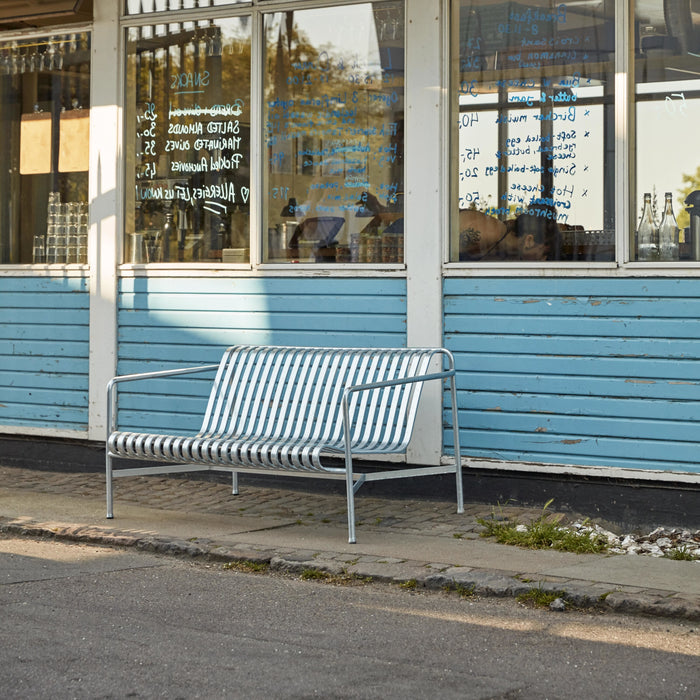 HAY Palissade Tuinbank 2,5-zits met Armleuning - Gegalvaniseerd Staal