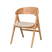 Rowico Home Waterton Houten Eetkamerstoel Naturel - Beige Zitting
