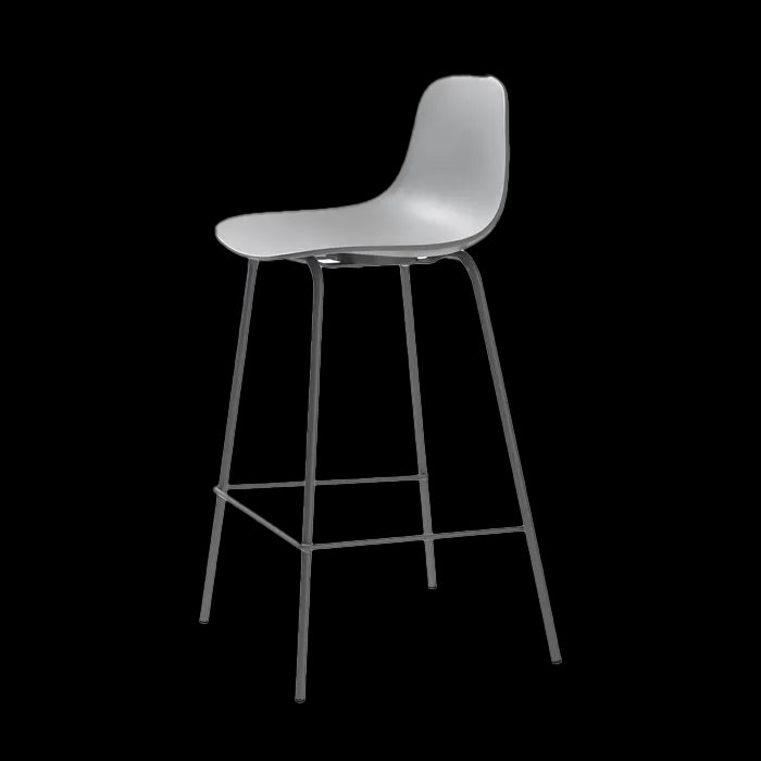 Lisomme Suus kunststof barkruk grijs