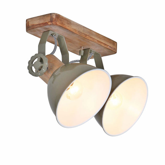 Mexlite Plafondlamp Gearwood 7969G Groen