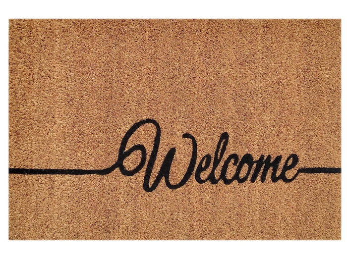 SVJ Deurmat ''Welcome'' - 60 x 40 cm - Kokos - Bruin
