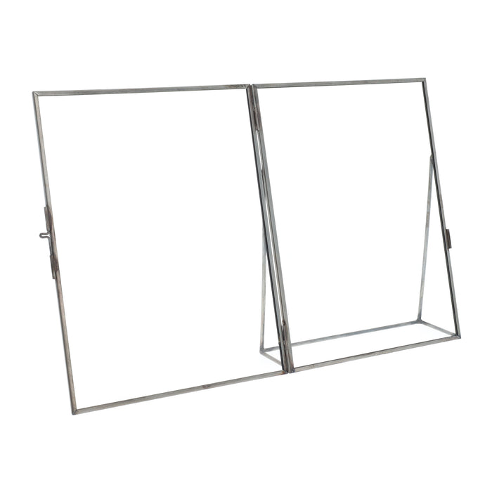 QUVIO Fotolijst - Metaal - Glas - Antraciet - 15.5 x 20 cm