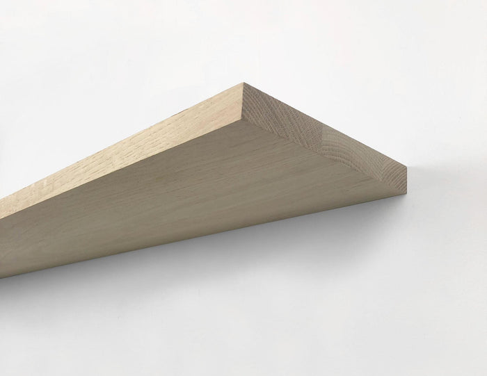 WoodBrothers Eikenhouten zwevende wandplank recht 120x30x2,5cm