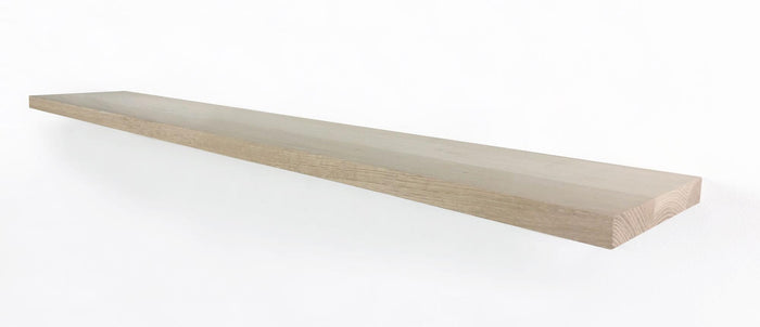 WoodBrothers Eikenhouten zwevende wandplank recht 100x30x2,5cm