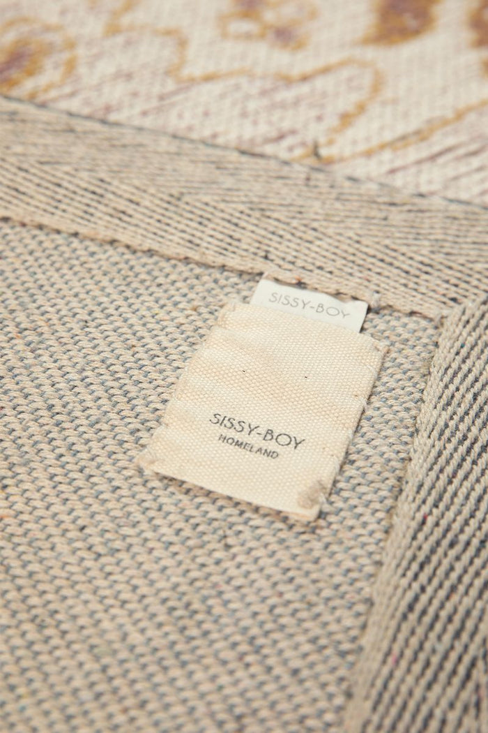 Sissy-Boy Lichtgeel vloerkleed met print