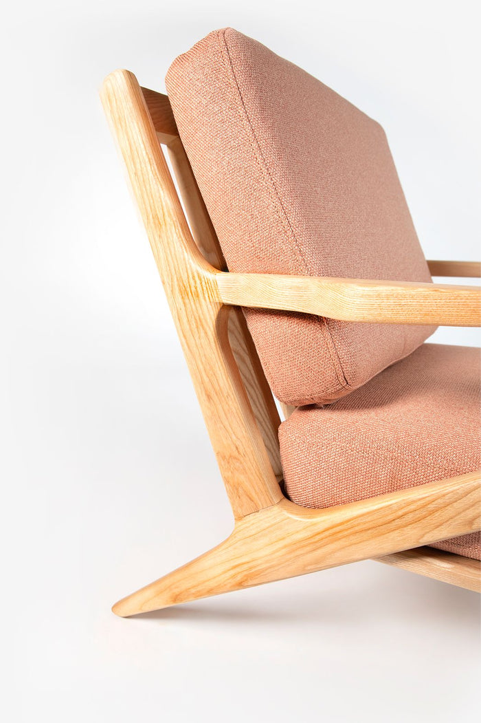 Sissy-Boy Houten stoel mid century roze