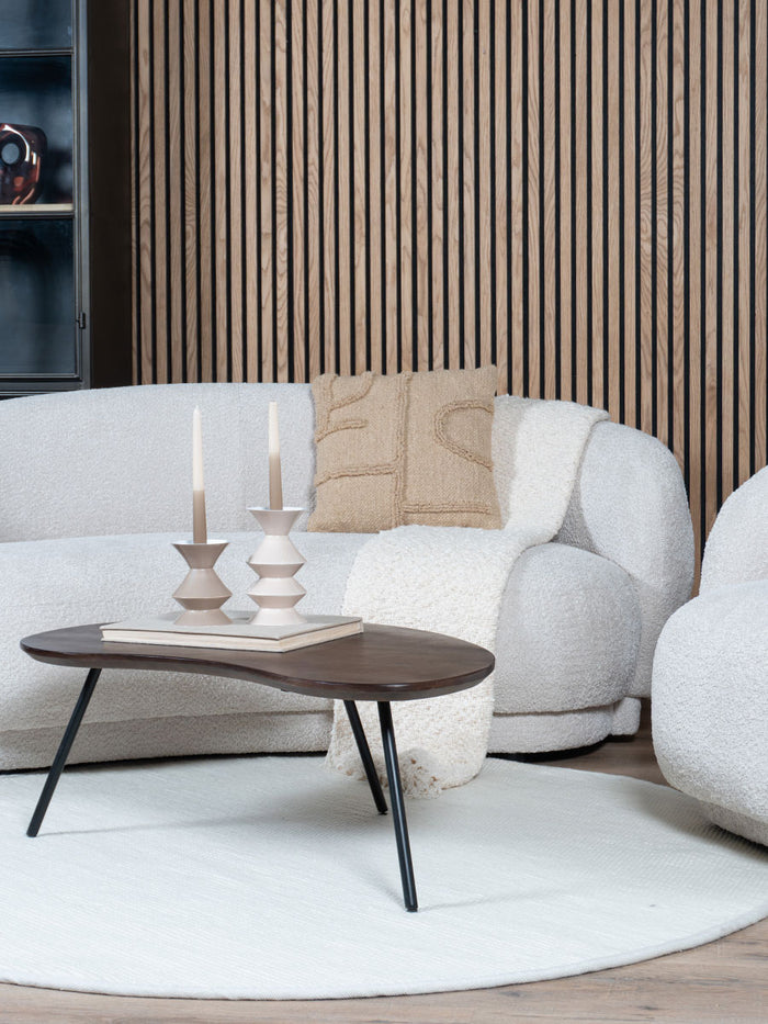 Veer Carpets - Vloerkleed Scott Wit Rond ø200 cm