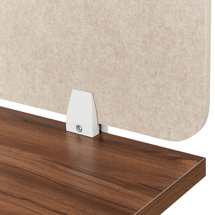Beliani - SPLIT - Bureauscherm - Beige - 72 x 50 cm - Polyester