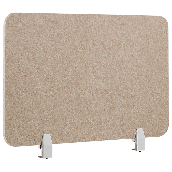 Beliani - SPLIT - Bureauscherm - Beige - 50 x 80 cm - Polyester