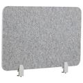 Beliani - SPLIT - Bureauscherm - Lichtgrijs - 50 x 80 cm - Polyester