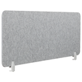 Beliani - SPLIT - Bureauscherm - Lichtgrijs - 50 x 160 cm - Polyester