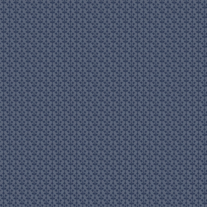 Laura Ashley Seaham Behang - Planten - 10mx52cm - Blauw