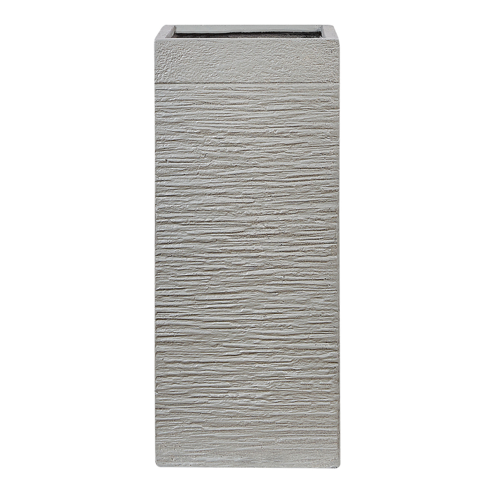 Beliani - DION - Plantenbak - Lichtgrijs - 60 cm - Klei-vezelmengsel