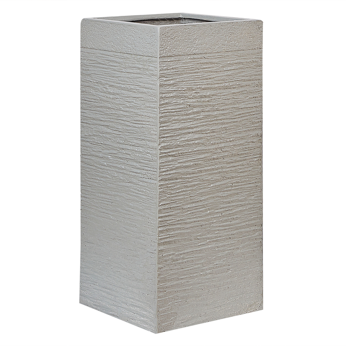 Beliani - DION - Plantenbak - Lichtgrijs - 70 cm - Klei-vezelmengsel