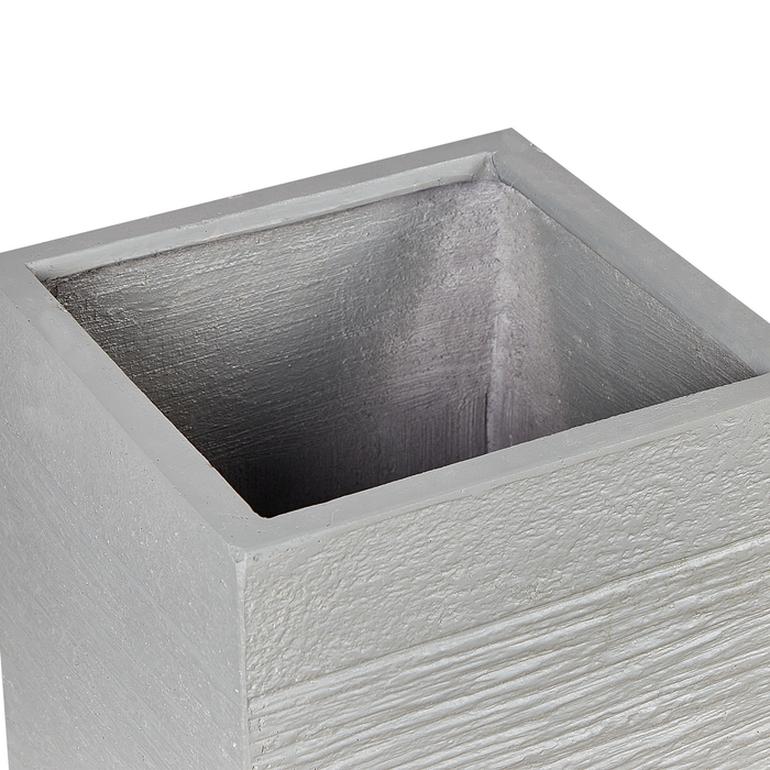 Beliani - DION - Plantenbak - Lichtgrijs - 70 cm - Klei-vezelmengsel