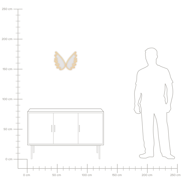 Beliani - GABRIEL - LED decor - Wit - Synthetisch materiaal