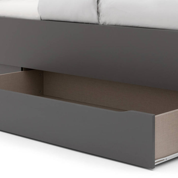 Goossens Bedframe Peder - 120 x 200 - Grafiet met accent eiken artisan