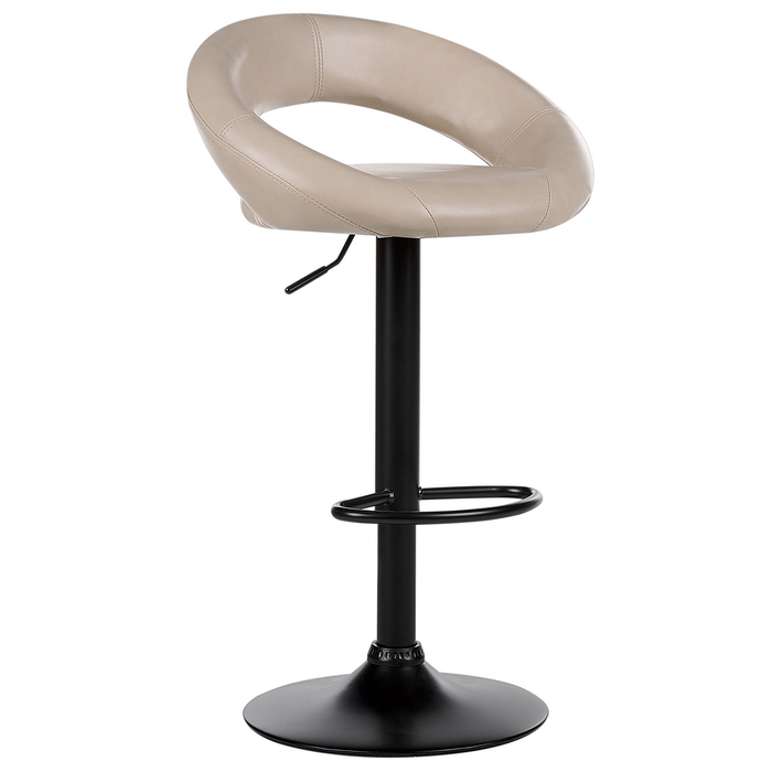 Beliani - PEORIA II - Barkruk set van 2 - Lichtbeige - Kunstleer