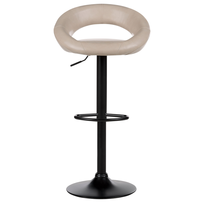 Beliani - PEORIA II - Barkruk set van 2 - Lichtbeige - Kunstleer