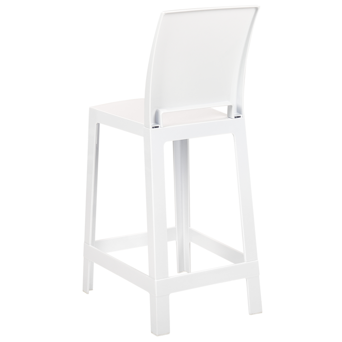 Beliani - WELLINGTON - Barkruk set - Wit - Polycarbonaat