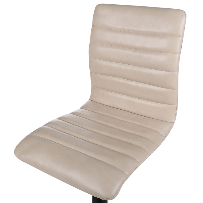 Beliani - LUCERNE II - Barkruk set van 2 - Lichtbeige - Kunstleer