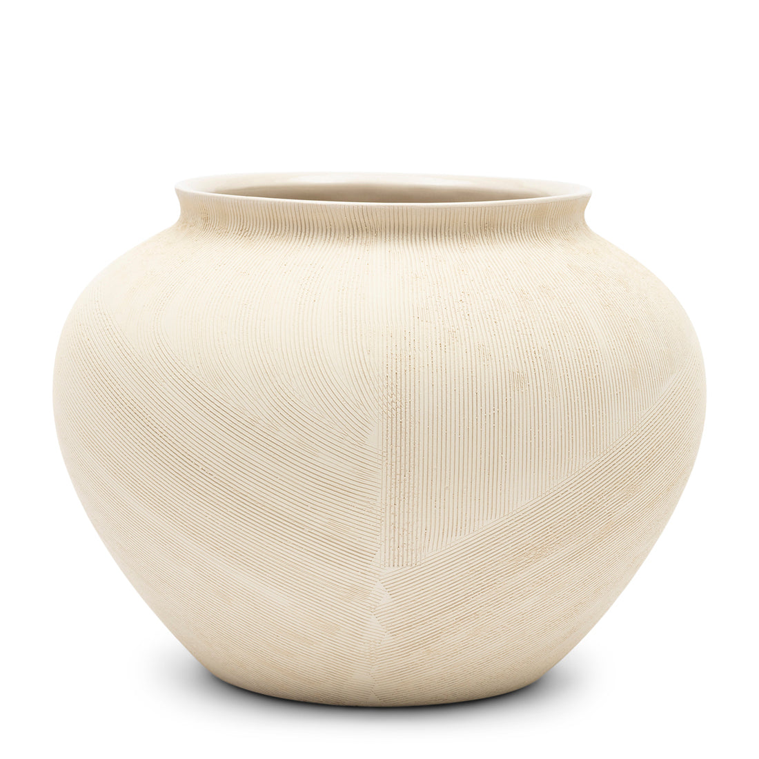 Riviera Maison Vaas Beige - Bergerac - Aardewerk (ØxH) 30,5x21