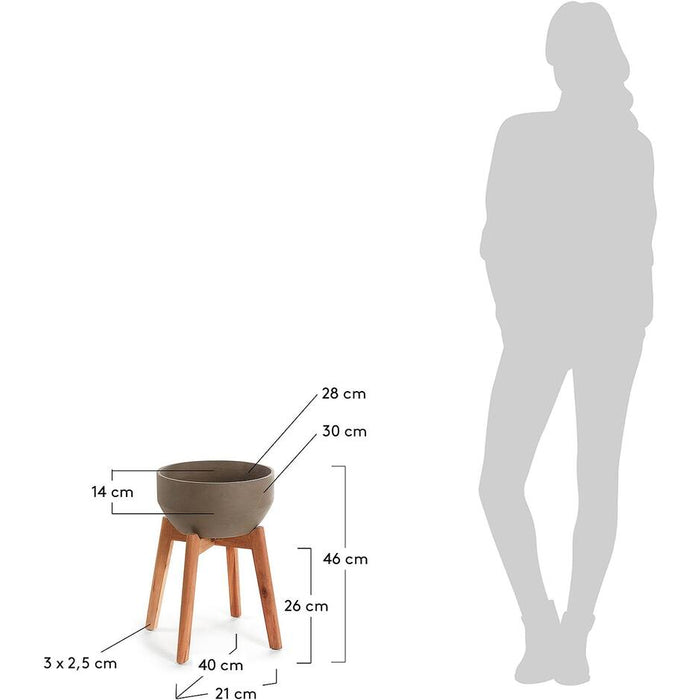 Kave Home Bloempot Subject - grey