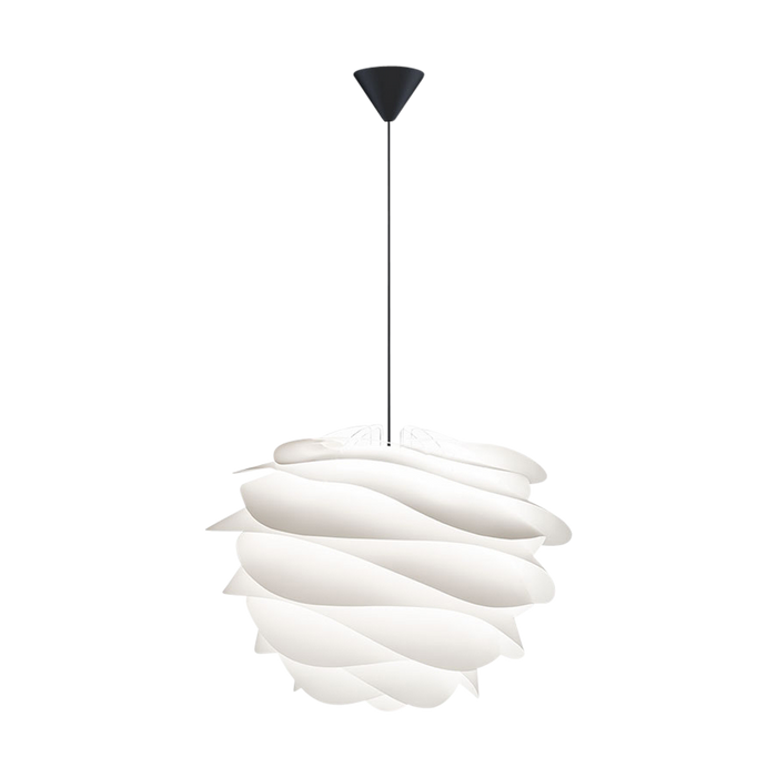Umage Carmina Medium hanglamp white - met koordset zwart - Ø 48 cm