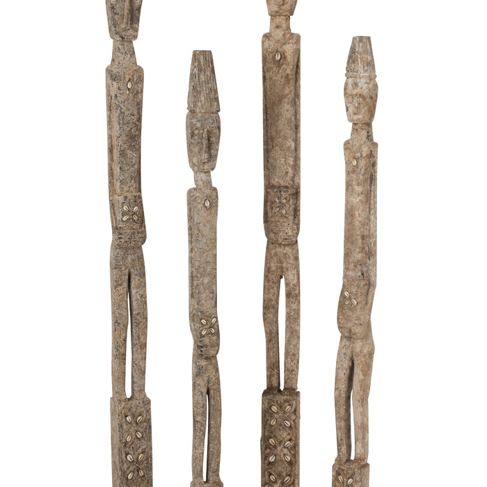 J-Line fotolijst Diepte - hout - creme - large -  2 stuks