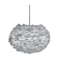 Umage Eos Medium hanglamp light grey - met koordset zwart - Ø 45 cm