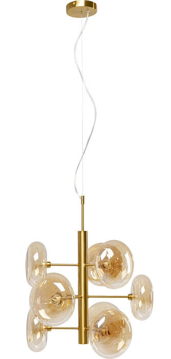 Kare Design Headlight Hanglamp 9-Lichts - Messing