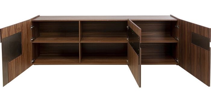 Kare Design Bravo Dressoir 3-Deurs - Walnoot